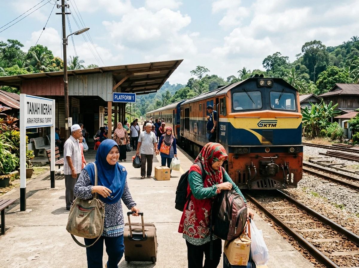 Stesen keretapi Tanah Merah mercu tanda percuma