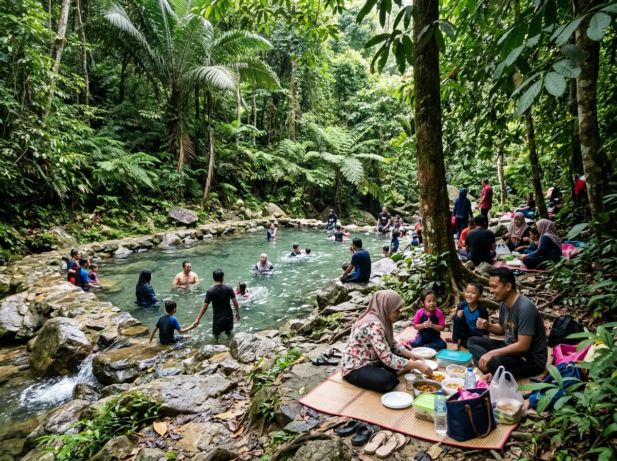 Burmese Pool kolam mandi semula jadi percuma di kaki Bukit Larut