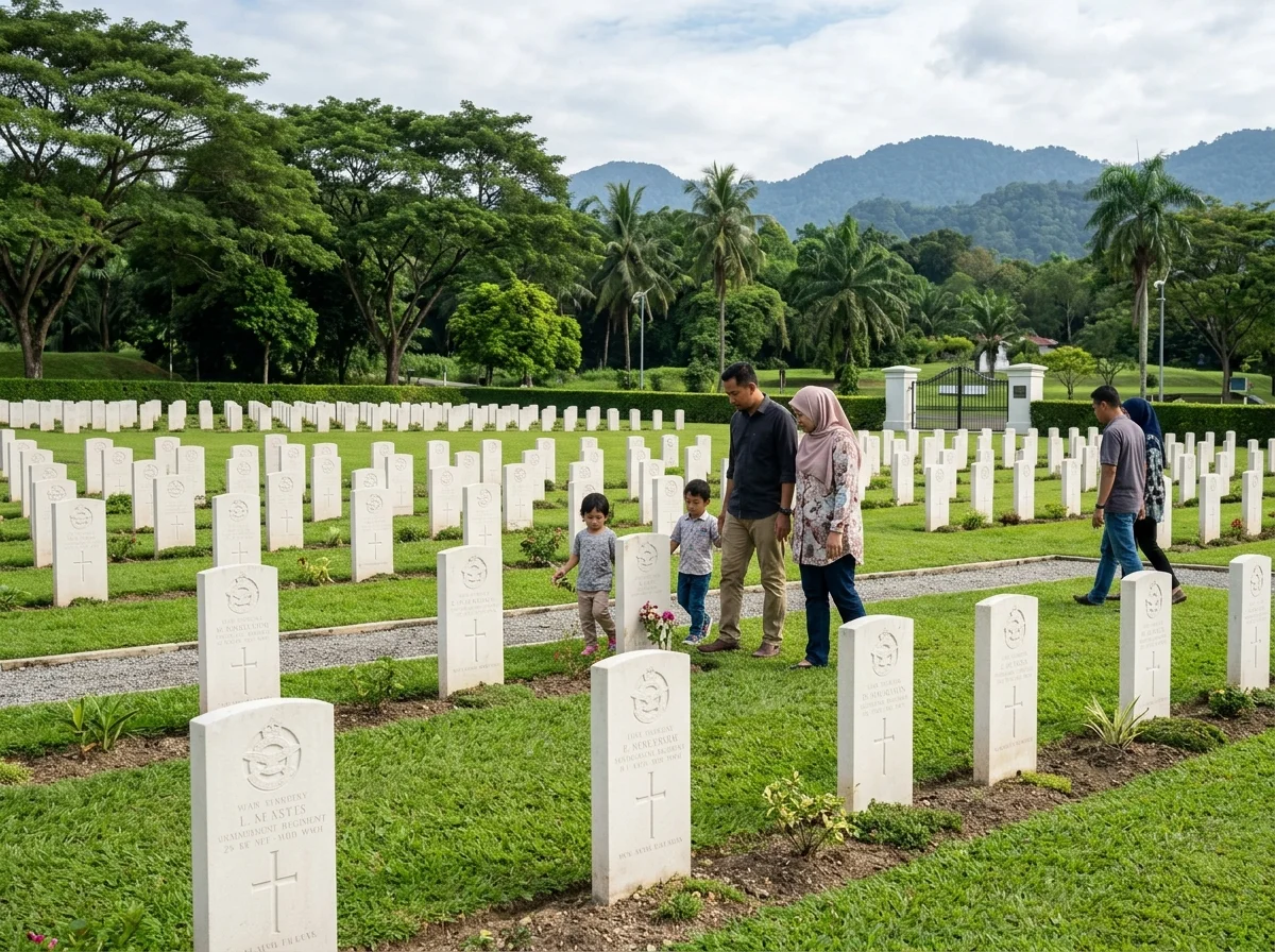 Tanah Perkuburan Perang Komanwel Taiping yang tenang dan terjaga