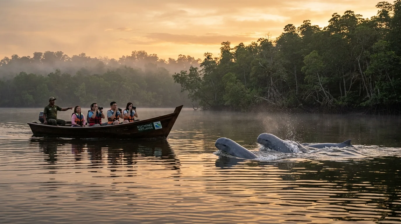 Lumba-lumba Irrawaddy Kuching Wetlands