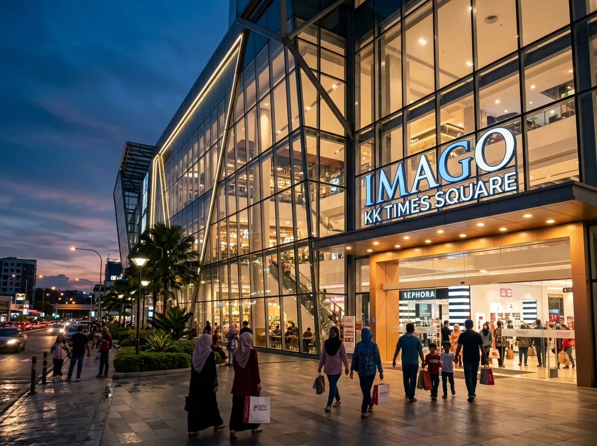 Imago Shopping Mall di waktu malam