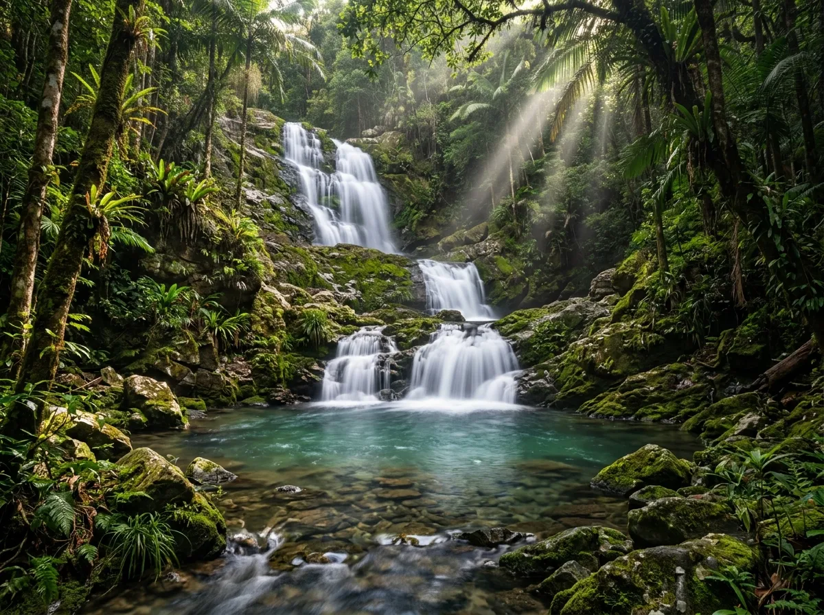 Air terjun Kiansom yang jernih