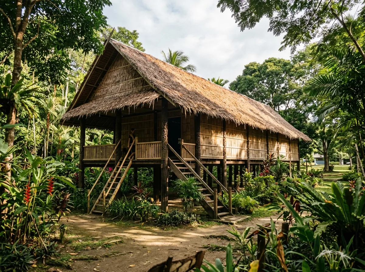 Sabah State Museum dengan taman warisan